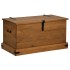 Baúl de almacenamiento HALDEN de madera maciza 91x48x47