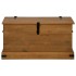 Baúl de almacenamiento HALDEN de madera maciza 91x48x47