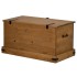 Baúl de almacenamiento HALDEN de madera maciza 91x48x47