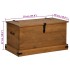Baúl de almacenamiento HALDEN de madera maciza 91x48x47
