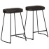 Taburetes de barra 45x40x62 cm madera maciza de