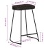 Taburetes de barra 45x40x62 cm madera maciza de