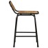Taburetes de barra 4 uds 46x35,5x70 cm madera maciza de