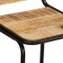 Taburetes de barra 4 uds 46x35,5x70 cm madera maciza de