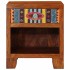 Mesita de noche 2 uds 40x35x45 cm madera maciza de