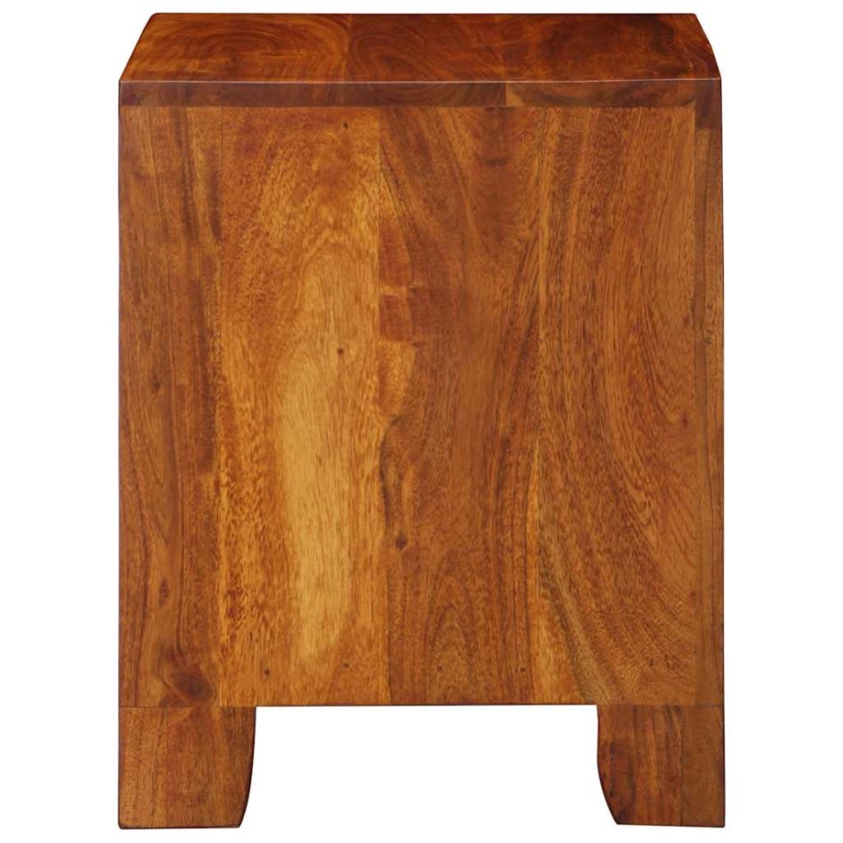 Mesita de noche 2 uds 40x35x45 cm madera maciza de