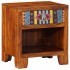 Mesita de noche 2 uds 40x35x45 cm madera maciza de