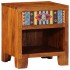Mesita de noche 2 uds 40x35x45 cm madera maciza de