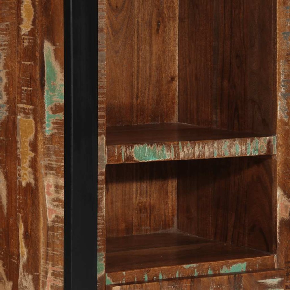 Mueble de baño madera maciza reciclada 40x30x90