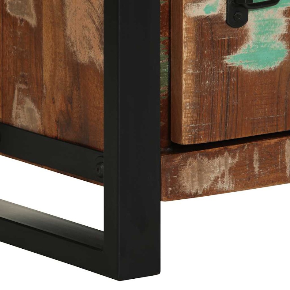 Mueble de baño madera maciza reciclada 40x30x90