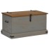 Baúl de almacenamiento HALDEN gris 91x48x47 cm madera