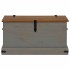 Baúl de almacenamiento HALDEN gris 91x48x47 cm madera