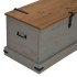 Baúl de almacenamiento HALDEN gris 91x48x47 cm madera