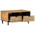 Mesa de centro madera maciza de mango marrón 80x54x40