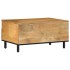 Mesa de centro madera maciza de mango marrón 80x54x40