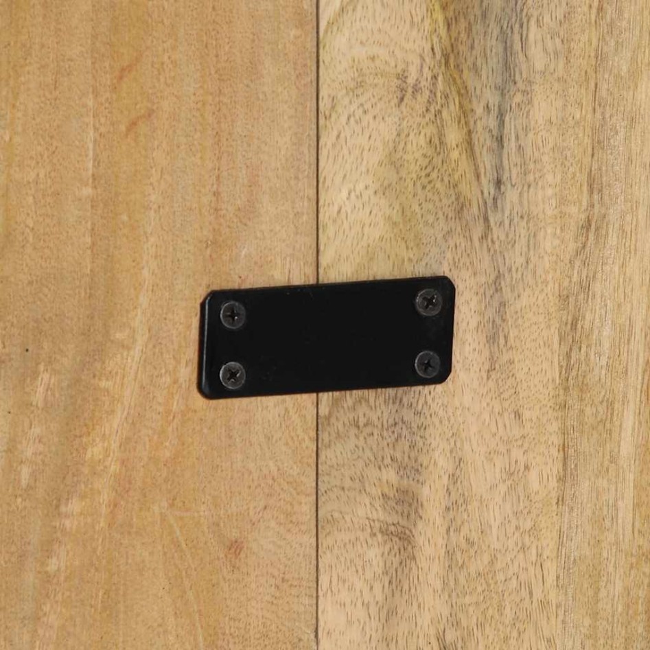 Cabecero de cama 200 cm madera maciza de mango