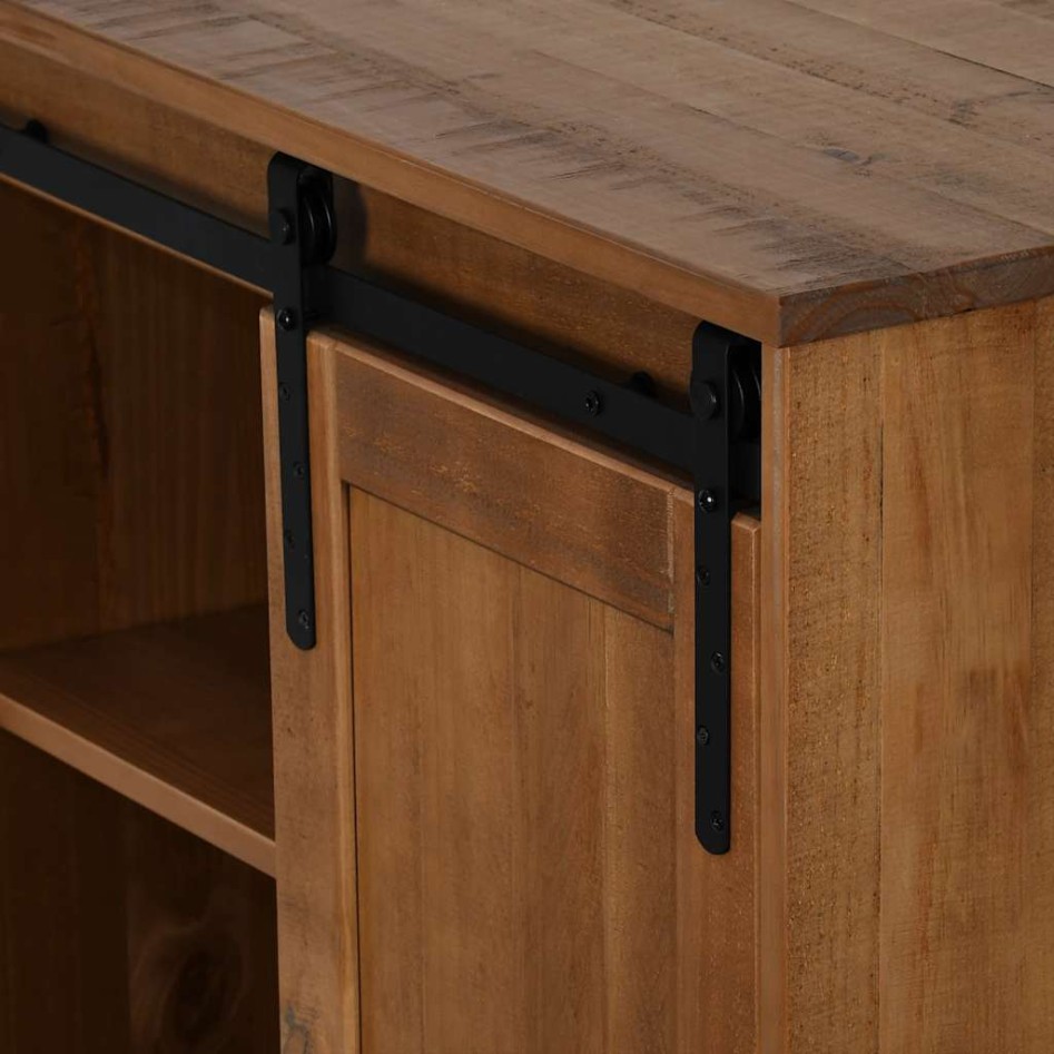 Aparador HALDEN con puerta corredera 80x40x80 cm madera