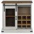 Aparador HALDEN con puerta corredera blanco 80x40x80