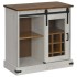 Aparador HALDEN con puerta corredera blanco 80x40x80