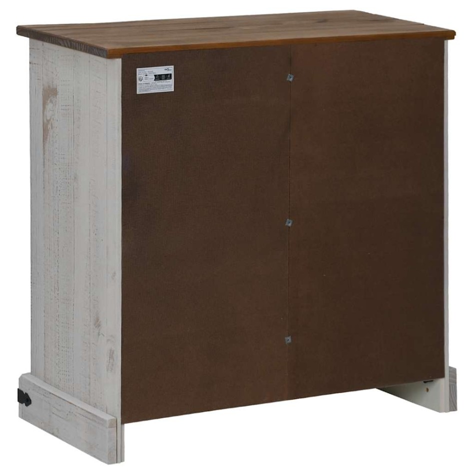 Aparador HALDEN con puerta corredera blanco 80x40x80