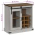 Aparador HALDEN con puerta corredera blanco 80x40x80
