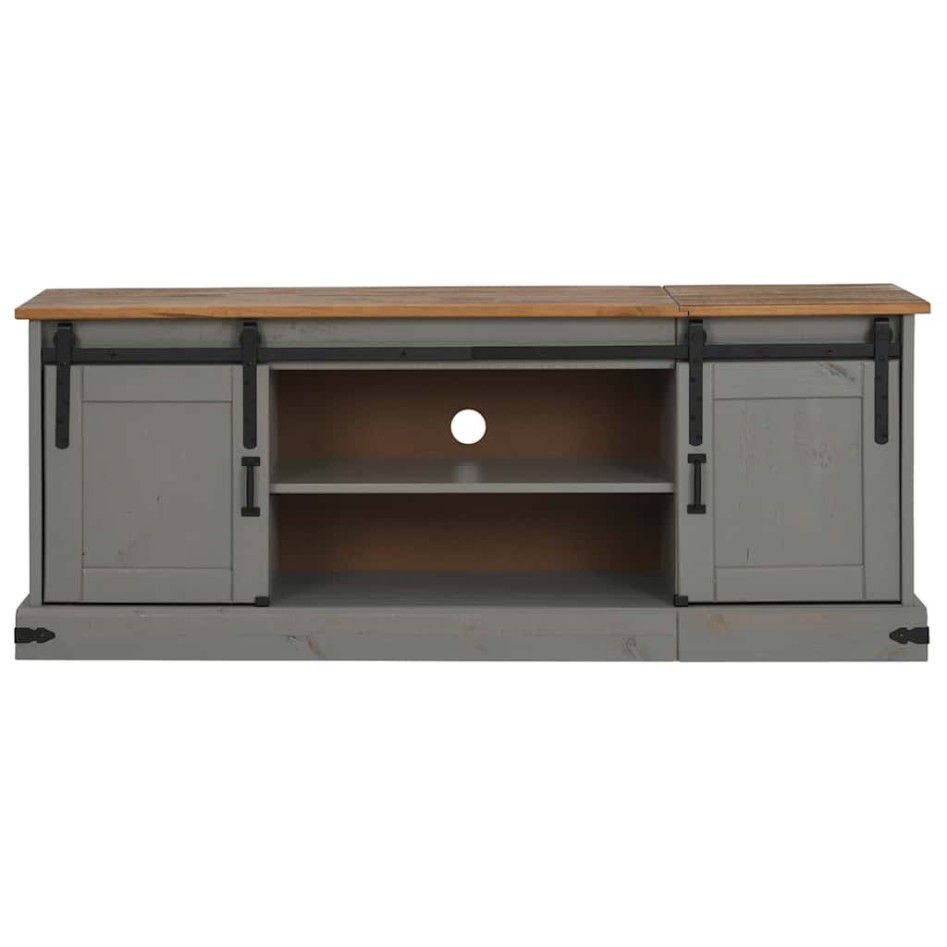 Mueble de TV HALDEN 2 puerta correderas gris 150x40x60