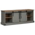 Mueble de TV HALDEN 2 puerta correderas gris 150x40x60