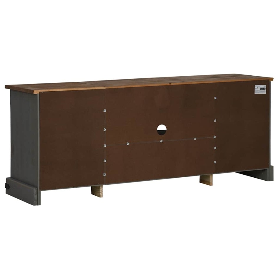 Mueble de TV HALDEN 2 puerta correderas gris 150x40x60