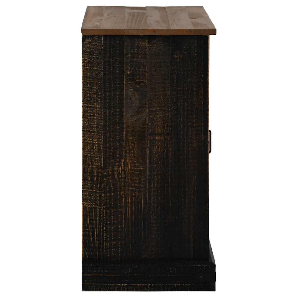 Aparador HALDEN con puerta corredera negro 80x40x80