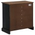 Aparador HALDEN con puerta corredera negro 80x40x80