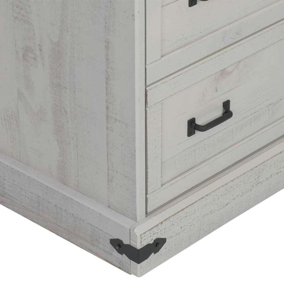 Vinoteca  HALDEN con botelleros y puerta corredera blanco