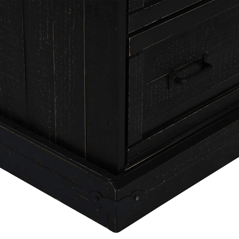 Vinoteca  HALDEN con botelleros y puerta corredera negro