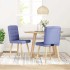 Sillas de comedor 2 uds tela azul
