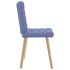 Sillas de comedor 2 uds tela azul