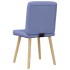 Sillas de comedor 2 uds tela azul