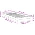 Estructura de cama sin colchón 80x200 cm madera maciza
