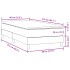 Cama box spring con colchón terciopelo gris oscuro 80x210