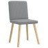 Sillas de comedor giratorias 2 unidades tela gris