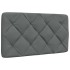 Cama con colchón tela gris oscuro 80x200