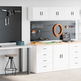 Armarios 2 uds para garaje madera de ingeniería