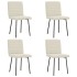 Sillas de comedor 4 unidades terciopelo