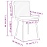 Sillas de comedor 4 unidades terciopelo