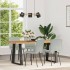 Sillas de comedor 4 unidades terciopelo gris