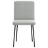 Sillas de comedor 4 unidades terciopelo gris