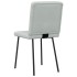 Sillas de comedor 4 unidades terciopelo gris