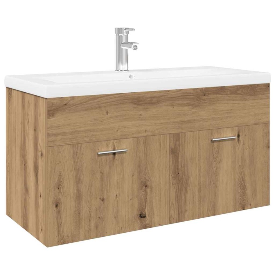 Mueble para lavabo con lavabo empotrado artesanal de