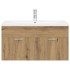 Mueble para lavabo con lavabo empotrado artesanal de