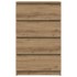 Aparador de madera de ingeniería roble artisan 60x35x98,5