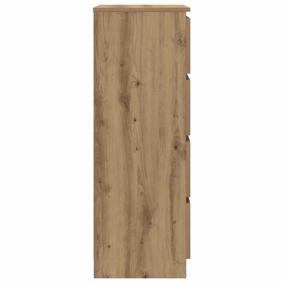 Aparador de madera de ingeniería roble artisan 60x35x98,5
