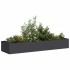 Jardinera de acero laminado en frío negro 280x80x40